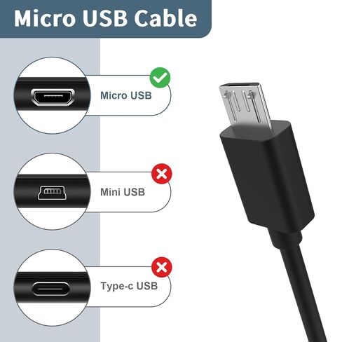 كابل USB بديل بطول 6.6 قدم متوافق مع ميكروفونات Shure MV5 وMV51 وMV88 وMV5C وMV7 - سلك شحن ونقل بيانات متين لميكروفونات Shure USB الرقمية in Saudi Arabia