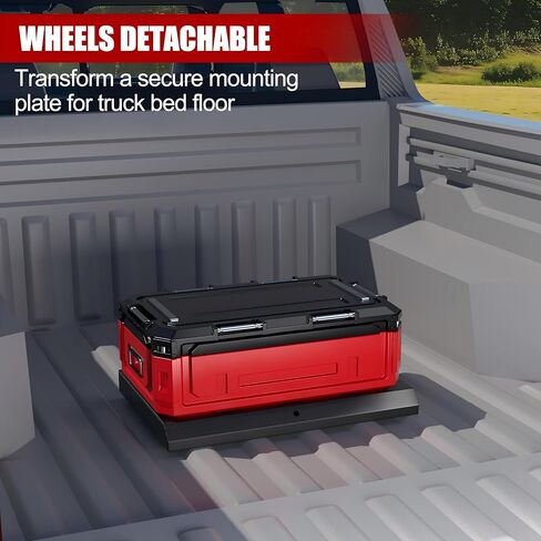 Heavy Duty Tool Box Dolly Compatible with Mil.Waukee Packout Toolbox,350lbs Capacity,No Drilling Required,Thickened and Enlarged Carbon Steel Frame and Larger Wheels with Braking System in Saudi Arabia