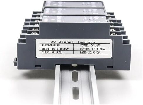 1pcs Resistance Transmitter Potential Isolator Current Voltage 4-20mA Signal Converter 25.4X108X47mm(24Vdc,0-10V Input_4-20MA) in Kuwait