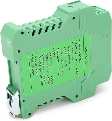 عازل Acouto DC مع طلاء مطابق، مدخل 2 مخرج، مصدر طاقة معزول، تصميم مثبت على السكك الحديدية العالية لأداء موثوق in Saudi Arabia