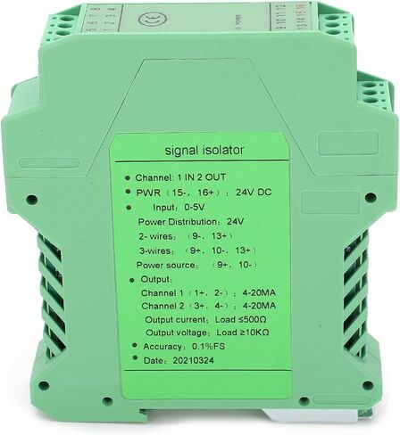 عازل Acouto DC مع طلاء مطابق، مدخل 2 مخرج، مصدر طاقة معزول، تصميم مثبت على السكك الحديدية العالية لأداء موثوق in Saudi Arabia