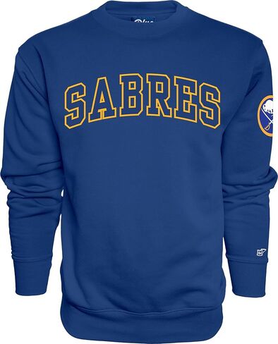 Blue 84 NHL unisex-adult Nhl Officially Licensed Crewneck Sweatshirt Sleeve Logo Team Color in Saudi Arabia