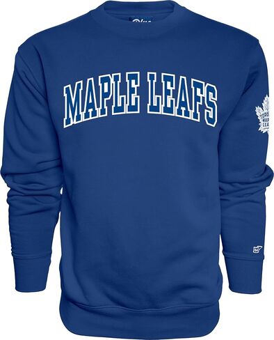 Blue 84 NHL unisex-adult Nhl Officially Licensed Crewneck Sweatshirt Sleeve Logo Team Color in Saudi Arabia