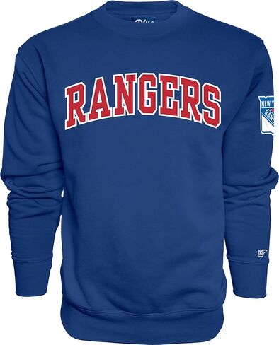 Blue 84 NHL unisex-adult Nhl Officially Licensed Crewneck Sweatshirt Sleeve Logo Team Color in Saudi Arabia