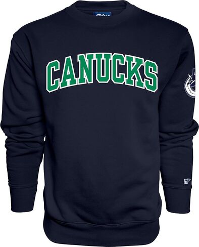 Blue 84 NHL unisex-adult Nhl Officially Licensed Crewneck Sweatshirt Sleeve Logo Team Color in Saudi Arabia