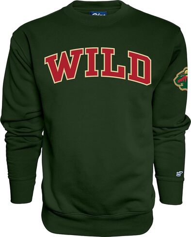 Blue 84 NHL unisex-adult Nhl Officially Licensed Crewneck Sweatshirt Sleeve Logo Team Color in Saudi Arabia
