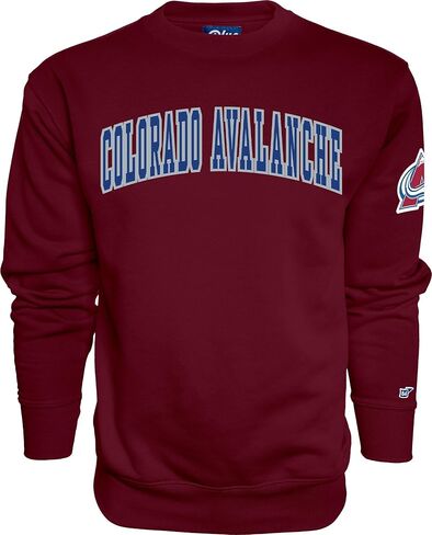 Blue 84 NHL unisex-adult Nhl Officially Licensed Crewneck Sweatshirt Sleeve Logo Team Color in Saudi Arabia