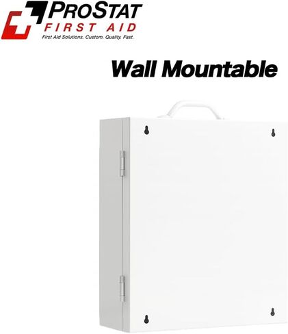 ProStat First Aid 3-Shelf ANSI/OSHA خزانة الإسعافات الأولية الصناعية من الفئة A (موديل 8213SP) - طقم فولاذي مجهز بالكامل لـ 100-150 شخصًا - مكان العمل، والمستودع، والبناء، ومجموعة الامتثال للسلامة المكتبية in Saudi Arabia