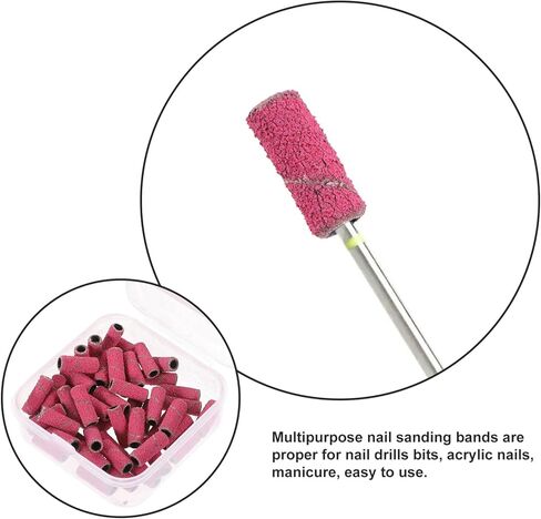 minkissy 50pcs Nail Sanding Bands for Manicure Grit Sanding for Natural Nails Convenient and Practical in Saudi Arabia
