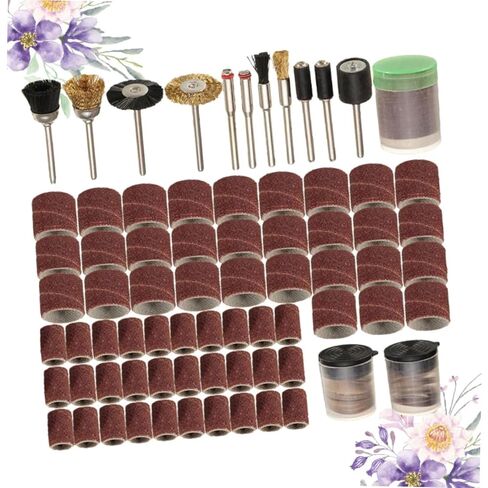 DOITOOL 1set Electric Grinding Accessories Kit Includes Grinding Sanding Bands for Cleaning Polishing and Deburring for Professional and Personal Use in Saudi Arabia
