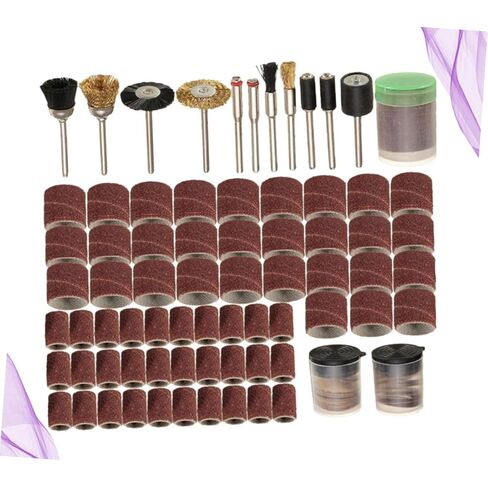 DOITOOL 1set Electric Grinding Accessories Kit Includes Grinding Sanding Bands for Cleaning Polishing and Deburring for Professional and Personal Use in Saudi Arabia