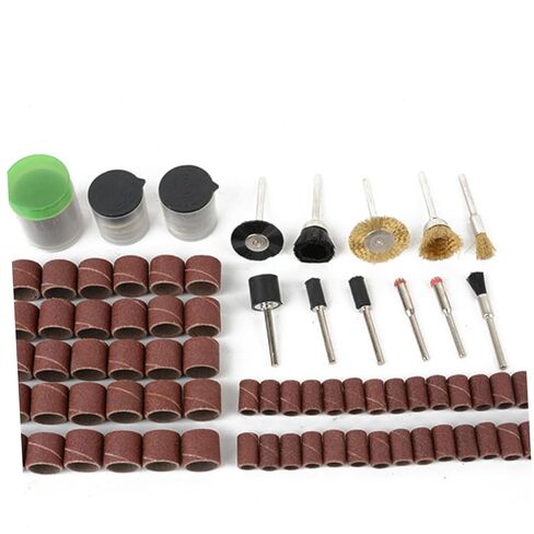 DOITOOL 1set Electric Grinding Accessories Kit Includes Grinding Sanding Bands for Cleaning Polishing and Deburring for Professional and Personal Use in Saudi Arabia
