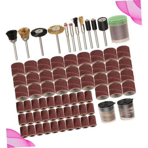 DOITOOL 1set Electric Grinding Accessories Kit Includes Grinding Sanding Bands for Cleaning Polishing and Deburring for Professional and Personal Use in Saudi Arabia