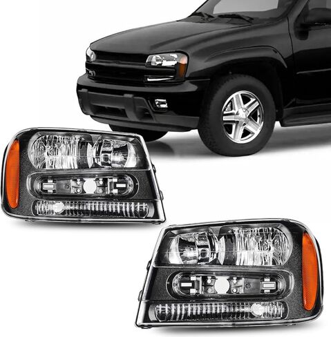مجموعة المصابيح الأمامية PHILTOP لعام 2008 2009 2010 Ford F250 F350 F450 Super Duty، مصباح أمامي هالوجين أسود مبيت عدسة شفافة عاكس واضح، سائق بديل بنمط OE وجانب الركاب in Kuwait