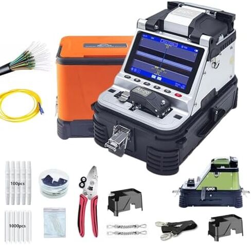 جهاز ربط الألياف الضوئية، مع محاذاة أساسية تلقائية، ربط سريع، مقياس طاقة بصري مدمج ومحدد موقع خطأ الضوء الأحمر. in Kuwait