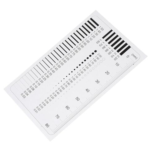 FOMIYES High-Precision Crack Width and Defect Detection Ruler with Sec Conversion Chart for Accurate Flaw Measurement and Scratch Inspection in Industrial Quality Control in Saudi Arabia