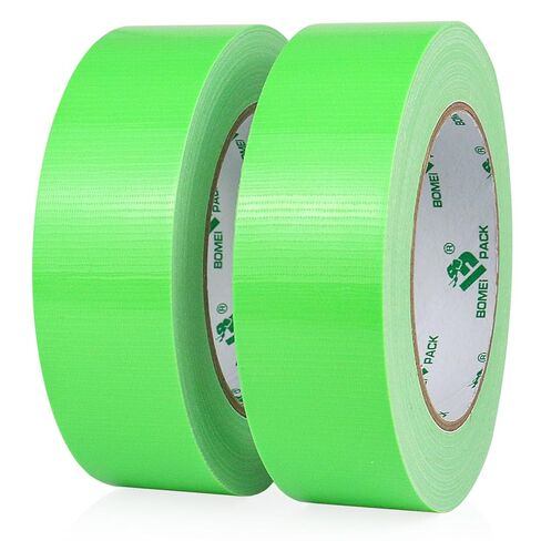 BOMEI PACK Duct Tape Heavy Duty, Green 2 Pack 9 Mil Thickness,1.5 Inches x 30 Yards,Strong Industrial Strength,Flexible,No Residue,Waterproof and Tear by Hand,Multi-Use for Indoor & Outdoor Repairs in Saudi Arabia