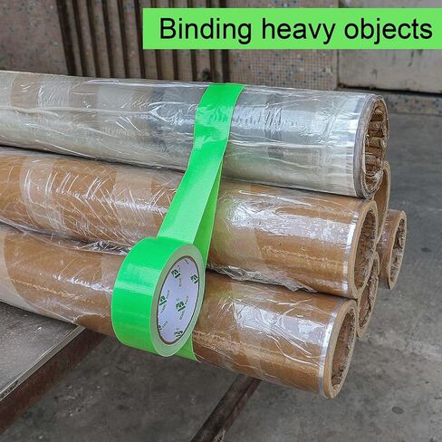 BOMEI PACK Duct Tape Heavy Duty, Green 2 Pack 9 Mil Thickness,1.5 Inches x 30 Yards,Strong Industrial Strength,Flexible,No Residue,Waterproof and Tear by Hand,Multi-Use for Indoor & Outdoor Repairs in Saudi Arabia