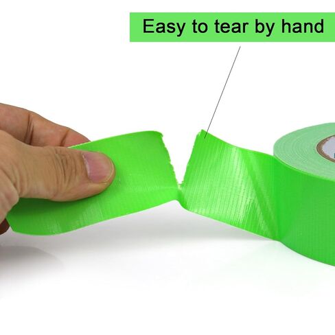 BOMEI PACK Duct Tape Heavy Duty, Green 2 Pack 9 Mil Thickness,1.5 Inches x 30 Yards,Strong Industrial Strength,Flexible,No Residue,Waterproof and Tear by Hand,Multi-Use for Indoor & Outdoor Repairs in Saudi Arabia