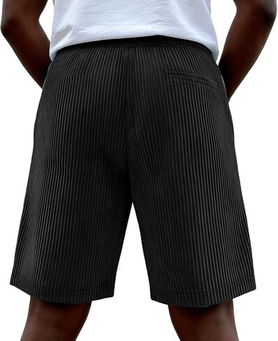 Beach Shorts for Men Elastic Waist Drawstring Corduroy Shorts Baggy Casual Lightweight Summer Sweat Short in Saudi Arabia