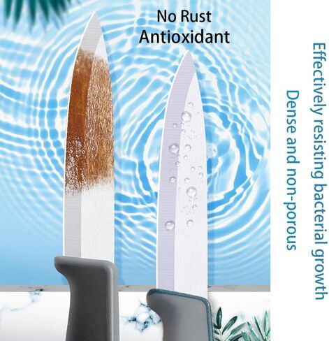 سكاكين التقشير، سكين سيراميك حاد للغاية، شفرة كبيرة 4 بوصات، سكين أطفال سيراميك آمن مقاوم للصدأ، سكاكين فواكه صحية، تستخدم لتقطيع الفواكه وأطباق اللحوم والأطعمة المطبوخة in Kuwait