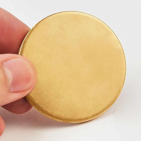 Brass Disc Round Plate Cut Material, Brass Sheet Disc 2mm Thickness Diameter 50-300mm(Diameter 50mm) in Kuwait