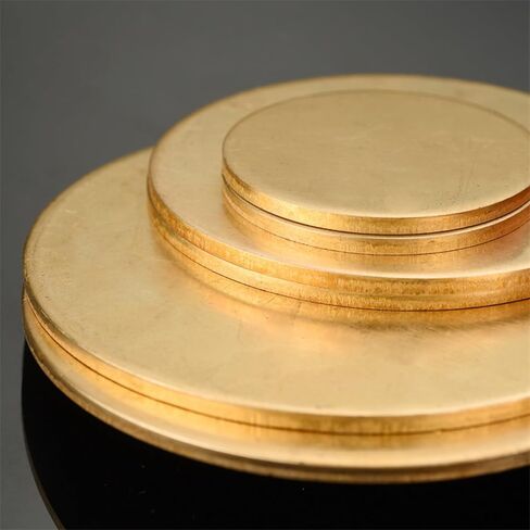 Brass Disc Round Plate Cut Material, Brass Sheet Disc 2mm Thickness Diameter 50-300mm(Diameter 50mm) in Kuwait