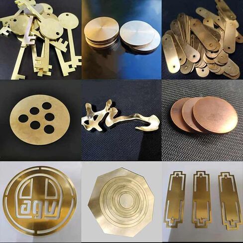 Brass Disc Round Plate Cut Material, Brass Sheet Disc 2mm Thickness Diameter 50-300mm(Diameter 50mm) in Kuwait