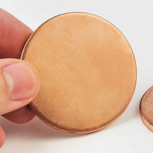 Brass Disc Round Plate Cut Material, 2mm Thickness Copper Round Plate 90-140mm Diameter for Metal Stamping DIY Crafts(2x130mm) in Saudi Arabia