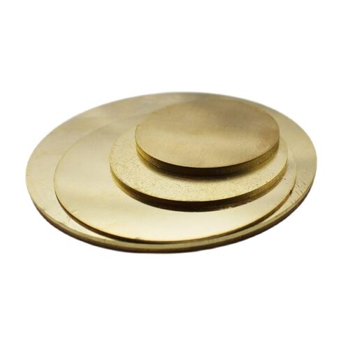 Brass Disc Round Plate Cut Material, Brass Round Disc 25mm 30mm 35mm Multiple Sizes(25mm x 1.5mm 1pc) in Saudi Arabia