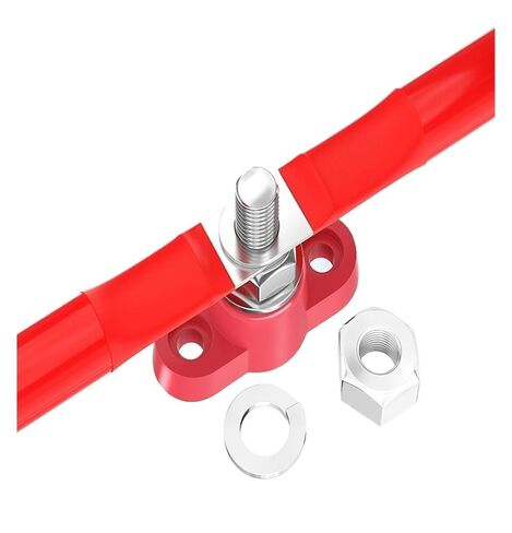 RV Yacht busbar Wiring Stud BB1-1A بسبار أحادي القناة (BB1 1A - زوج أحمر وأسود) in Kuwait