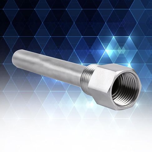 ثيرموويل من الفولاذ المقاوم للصدأ لأجهزة استشعار درجة الحرارة مع خيوط 1/2 بوصة NPT، أدوات قياس الحرارة للحماية السريعة لتخمير البيرة المنزلية in Kuwait