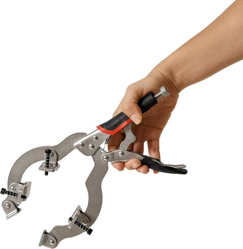 قفل C-Clamp، مشبك الأنابيب والأنبوب مع 3 وسادات، 2 إلى 4 بوصة، أداة محاذاة الأنابيب الفولاذية 13 بوصة in Kuwait