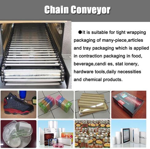 آلة التغليف بالانكماش الحراري 220 فولت آلة التغليف بالانكماش الحراري معدات تعبئة الأنفاق الكهربائية (ناقل السلسلة) in Kuwait