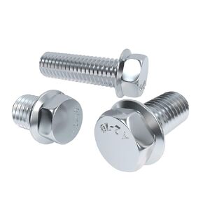 Flange Hex Bolts, ROARADE 304 Stainless Steel 18-8, Serrated Flange Head, Hex Head Screws, SAE & Metric Coarse Thread (5/16"-18, Thread Length 1-1/2") 10pcs in Kuwait
