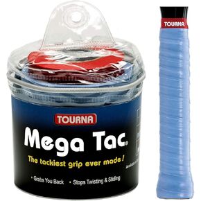 Tourna Mega Tac XL Tennis Overgrip (Blue) - 30-Pack in Multipacks (1 – 5 Packs Available) in Saudi Arabia