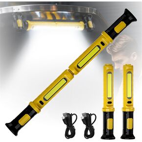 Magnetic Work Light for Mechanic, 2000LM LED, 4000mAh Rechargeable, Magnetic, Underhood Work Light with Hooks for Car Repairing, Garage, Workshop, Emergency Green in Saudi Arabia