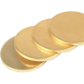 Round Brass Blanks , stainless steel disk,metal disk, 2PCS H62 Brass Round Plate, Diameter 10-120mm ×Thickness 1/1.2/1.5/2/3/4/5/6mm Round Copper Plate, Copper Gasket, Solid Round Metal PlateDiamet(10 in Saudi Arabia