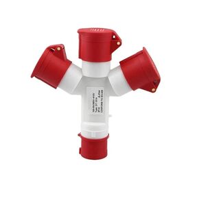3/4/5-pin المكونات الصناعية 16A / 32A Y- نوع مقبس فرعي ثلاثي الاتجاه ثلاث مراحل الطاقة (4P32A 1-3) in Kuwait