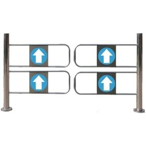 بوابة تأرجح تلقائية للارتداد، باب يدوي واسع من الفولاذ المقاوم للصدأ، بوابة تأرجح أمان يدوية في اتجاه واحد، حاجز معدني للإغلاق التلقائي للمستودع والمكتبة، باب التحكم في الوصول مقاس 160 × 100 سم in Kuwait