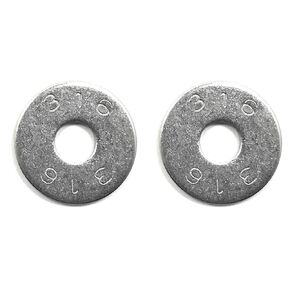 1/4 ID x 7/8 OD Stainless Steel Fender Washer Large OD Flat Washers .050 Thick 316 SS (25 Pieces) in Kuwait