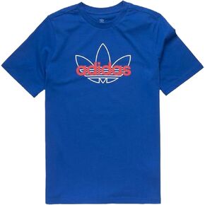 تي شيرت برسومات مجموعة SPRT للأطفال من الجنسين من adidas Originals (S، أزرق ملكي) in Kuwait