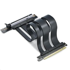 PCIe 5.0 Riser Cable 200mm/7.87", 128GB/s High-Speed Bandwidth for GPU Vertical Mount, Compatible with RTX 5090/4090 & RX 9070/7900, Backward Compatible with PCIe 4.0/3.0 in Saudi Arabia