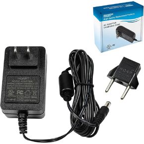 محول طاقة تيار متردد HQRP متوافق مع لوحات مفاتيح Williams Legato/Allegro/Allegro 2 [مدرجة في قائمة UL] بالإضافة إلى محول التوصيل الأوروبي HQRP in Kuwait