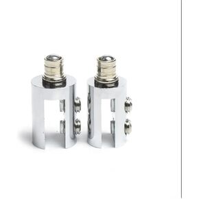 Glass Door Hinges Smooth Shaft Cylindrical Overturn Hinge Suitable for 3-8mm Copper 2Pcs(-Black-L) in Saudi Arabia