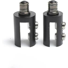 مفصلات أبواب زجاجية، مفصلات أسطوانية ذات عمود أملس مناسبة للنحاس 3-8 مم قطعتين (-أسود-L) in Kuwait