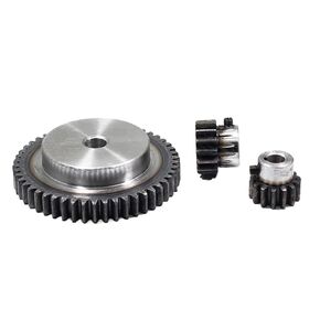 الصلب الثقيلة المحرك ترس ترس 1 قطعة 2 وحدة حفز موتور تروس 12 13 14 15 18 20T 2M 45 # الصلب ناقل الحركة الميكانيكي تتحمل 10 مللي متر Keyway 4 مللي متر (12 أسنان) in Kuwait