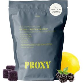 PROXY Just Chill Stress Relief Gummies | Daily Calm with Ashwagandha, Magnesium, L-Theanine, Lemon Balm & Passionflower | Natural Stress Support & Relaxation | Vegan BlackBerry Lemon, 30 Count in Saudi Arabia