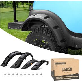 10L0L Front Rear Fender Flares for Club Car Precedent Golf Cart, with Stainless Steel Screws, Set of 4(Not fit modified models) in Saudi Arabia