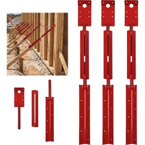 4PCS Concrete Turnbuckle Form Aligner 28.8" - 36.5" Adjustable Wall Brace Solid-State Welding Concrete Tools with 3" X 5.5" Bent Plate Wall Plate for Wall & Beam Alignment Concrete Forms in Saudi Arabia